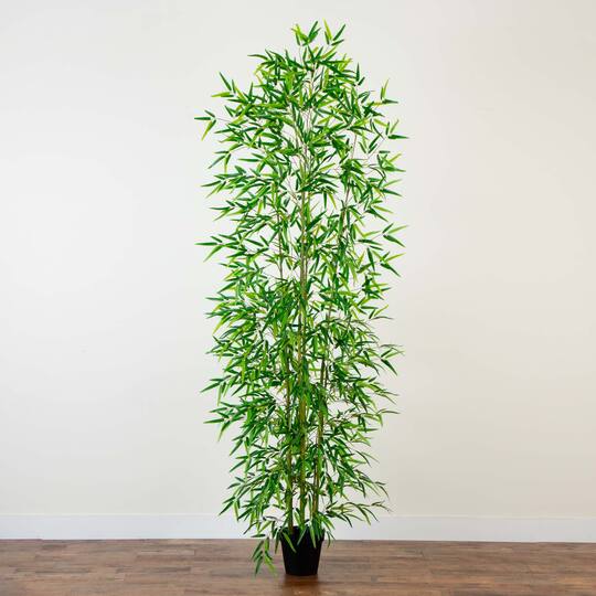 9ft. Potted Green Artificial Bamboo Tree